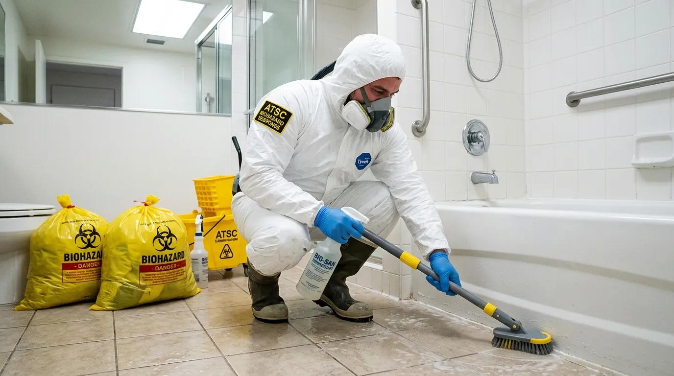 Decontamination equipment deployed for Blood Cleanup in Watchung